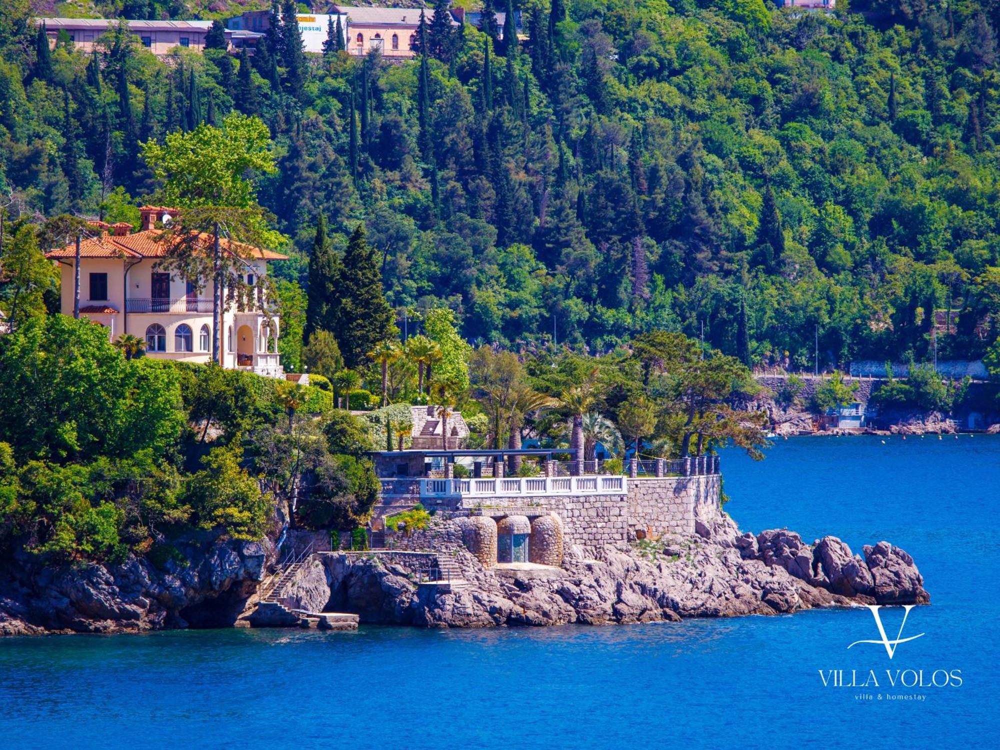 Villa Volos Apartment Karmen With Roof Terrace, Sea View, Free Private Parking Opatija Exterior foto